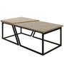 Hanah Home Juego de Mesas de Café Verona P0024623 - Travertino